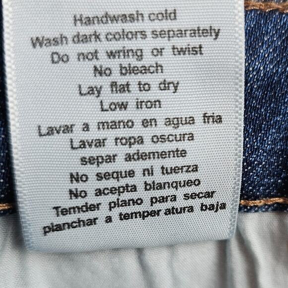 Judy Blue Wide Leg Jeans 29 Cropped Comfort Stretch Classic Blue Minimal Preppy - Picture 4 of 8